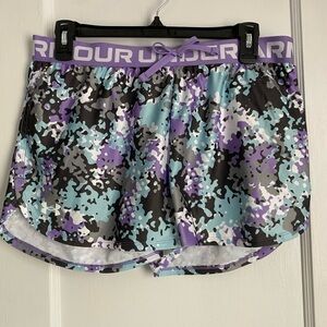 NWT Girls 7-20 Under Armour Play Up
Printed Elastic waistband Sports Shorts